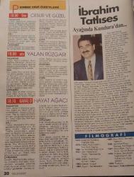 HÜRRİYET GAZETESİ-TELESKOP DERGİSİ-TELEVİZYON EKİ-18 OCAK-24 OCAK 1997-KAPAK-FOTOĞRAF-RÖPORTAJ-KENAN BAYDEMİR-HALİT ERGENÇ-HANDE ATAİZİ-MERAL ORHONSAY-EŞREF KOLÇAK-RİZİKO-ŞABAN İLE ŞİRİN-KEMAL SUNAL-HALİT AKÇATEPE-FİLİZ AKIN-BEYKOZ-VİLLA-SULTAN-TÜRKAN ŞORAY-KAAN GİRGİN-ZEYNEP HOTİÇ-LEYLA TEKÜL-GAZANFER ÖZCAN-FADİME ŞAHİN-FERHAN ŞENSOY-DERYA BAYKAL-OĞLUM ADAM  OLACAK-KEREM ALIŞIK-HÜR FM-RADYO 5-NİCOLAS CAGE-TOM HANKS-UMA THURMAN-JACKİE CHAN-VERONİCA FERRES-ANTHONY QUİNN-KATJA WOYWOOD-PEMBE DİZİLER-CESUR VE GÜZEL-YALAN RÜZGARI-HAYAT AĞACI-İBRAHİM TATLISES