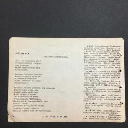 5 OCAK 1960 -TAKVİM YAPRAĞI-DOĞUM GÜNÜ HEDİYESİ-AJANS TÜRK-ŞİİRLİ VE SAATLİ TAKVİMİ,MUNİS FAİK OZANSOY,MAHMUT KURU,İBRAHİM MİNNETOĞLU,FAL,FIKRA,ADANANIN KURTULUŞU 1922,SÜLEYMAN NAZİFİN ÖLÜMÜ 1927,GÜZEL SÖZ,YEMEK LİSTESİ