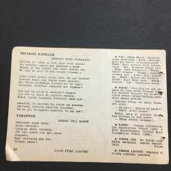 14 OCAK 1960 -TAKVİM YAPRAĞI-DOĞUM GÜNÜ HEDİYESİ-AJANS TÜRK-ŞİİRLİ VE SAATLİ TAKVİMİ,MUNİS FAİK OZANSOY,ÜMİT YAŞAR OĞUZCANMEHMET EMİN YURDAKUL,ORHAN VELİ KANIK,FAL,FIKRA,İTALYAN BESTECİLERDEN SPONTİNİN ÖLÜMÜ,1851,MEHMET EMİN  YURDAKULUN ÖLÜMÜ 1944,GÜZEL SÖZ,YEMEK LİSTESİ