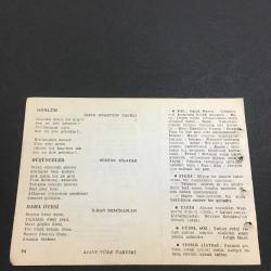 13 ŞUBAT 1960 -TAKVİM YAPRAĞI-DOĞUM GÜNÜ HEDİYESİ-AJANS TÜRK-ŞİİRLİ VE SAATLİ TAKVİMİ,FARUK NAFIZ ÇAMLIBEL,ENİS BEHİÇ KORYÜREKÖMER BEDRETTİN UŞAKLI,SEMİHA ZİLAYAZ,İLHAN DEMİRASLAN,FAL,FIKRA,WAGNERİN ÖLÜMÜ 1883,SAHNE SANATKARLARIMIZDAN NEYYİRE ERTUĞRULUN ÖLÜMÜ 1943,GÜZEL SÖZ,YEMEK LİSTESİ