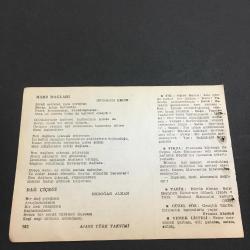 17 ŞUBAT 1960 -TAKVİM YAPRAĞI-DOĞUM GÜNÜ HEDİYESİ-AJANS TÜRK-ŞİİRLİ VE SAATLİ TAKVİMİ,Kuşların Birleşme Zamanı-NECİP FAZIL KISAKÜREK,SEMRA COŞKUN,ORHON MURAT ARIBURNU,HEINRICH HEİNE,ERDOĞAN ALKAN,FAL,FIKRA,HEİNRİCH HEİNE NİN ÖLÜMÜ 1856,TÜRK MEDNİ KANUNUN KABULÜ 1926,GÜZEL SÖZ,YEMEK LİSTESİ