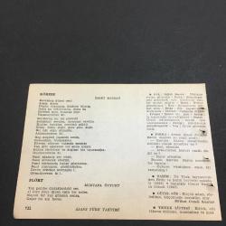 27 ŞUBAT 1960 -TAKVİM YAPRAĞI-DOĞUM GÜNÜ HEDİYESİ-AJANS TÜRK-ŞİİRLİ VE SAATLİ TAKVİMİ,YAHYA KEMAL BEYATLI,FARUK KEMAHLI,İSMET BOZDAĞ,MUSTAFA ÖZYURT,FAL,FIKRA,İLK TÜRK TEYYARECİLERDEN FETHİ VE SADIK BEYLERİN ŞEHADETİ,1913,CENAL NADİRİN ÖLÜMÜ 1947,GÜZEL SÖZ,YEMEK LİSTESİ