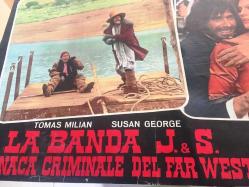 J. & S. çetesi - Uzak Batı'nın suç tarihi, ORİJİNAL İTALYANCA SİNEMA, Film AFİŞİ, (La banda J. & S. - Cronaca criminale del Far West) 1972, FİLM AFİŞİ / POSTERİ - BÜYÜK BOY - ORİJİNAL - 66 X 45 cm EBADINDA - Original Turkish Big Size Movie Poster - Sergio Corbucci, Sergio Corbucci, Sabatino Ciuffini, Mario Amendola, Tomas Milian, Susan George, Telly Savalas, Rosanna Yanni, Franco Giacobini, Eduardo Fajardo, Herbert Fux, Gene Collins, Werner Pochath