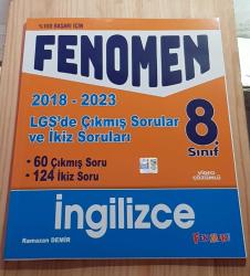 Fenomen 8. Sınıf İngilizce ( 2018 - 2023 LGS'de Çıkmış Sorular Ve İkiz Sorular )
