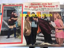 Affedersiniz ama verginizi ödüyor musunuz?, ORİJİNAL İTALYANCA SİNEMA, Film AFİŞİ, (Scusi, ma lei le paga le tasse?) 1971, FİLM AFİŞİ / POSTERİ - BÜYÜK BOY - ORİJİNAL - 66 X 45 cm EBADINDA - Original Turkish Big Size Movie Poster - Mino Guerrini, Mino Guerrini, Amedeo Sollazzo, Vittorio Vighi, Franco Franchi, Ciccio Ingrassia, Umberto D'Orsi, Karin Schubert, Ilia Lopez, Tommy Polgár, Dante Cleri, Luca Sportelli, Gianni Bizio, Aldo Sala, Lino Banfi, Daniela Badioli