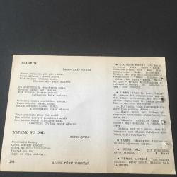 25 MAYIS 1960-TAKVİM YAPRAĞI-DOĞUM GÜNÜ HEDİYESİ- AJANS TÜRK-ŞİİRLİ VE SAATLİ TAKVİMİ,OSMAN CEMAL KAYGILI,MEHMET İSA KARACA,İHSAN ARİF HANIM,MİNE ÇATLI,FAL,FIKRA,MANİSANIN DÜŞMAN İSTİLASINA UĞRAMASI 1919,GÜZEL SÖZ,YEMEK LİSTESİ
