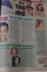 SABAH GAZETESİ-TV 24 SAAT-DERGİ-EK-28 EKİM-3 KASIM-1995-KAPAK-FOTOĞRAF-RÖPORTAJ-OYUN-EĞLENCE-ASTROLOJİ-HAFTANIN FİLMLERİ-ZAPPİNG-NOSTALJİ-GÜZELLİK YARIŞMALARI-ŞEBNEM SUNAR-GELİNLİK-BİLGE EGEMEN-EBRU KESER-FEZA RAMAZANOĞLU-PARKAN ÖZTURAN-TRT FM-TINA TURNER-SHAGGY-BOOMBASTIC-ERCÜMENT VURAL-AYLİN-ROBBİE WİLLİAMS-MUHTEŞEM BİR FİLM-KEVİN BACON-GÜLGÜN FEYMAN