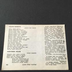 20 AĞUSTOS 1960 -TAKVİM YAPRAĞI-DOĞUM GÜNÜ HEDİYESİ-AJANS TÜRK-ŞİİRLİ VE SAATLİ TAKVİMİ,ŞÜKRÜ ENİS REGÜ,İHSAN RAİF HANIM,ORHAN VELİ KANIK,YUSUF MARDİN,FAL,FIKRA,TÜRK DENİZCİLERİ NİSTE 1543,GÜZEL SÖZ,YEMEK LİSTESİ,
