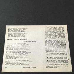 23 AĞUSTOS 1960 -TAKVİM YAPRAĞI-DOĞUM GÜNÜ HEDİYESİ-AJANS TÜRK-ŞİİRLİ VE SAATLİ TAKVİMİ,YAHYA KEMAL BEYATLI,RIZA TEVFİK BÖLÜKBAŞI,KERİM AYDIN ERDEM,FAL,FIKRA,ÇALDIRAN ZAFERİ 1514,SAKARYA MEYDAN MUHAREBESİ 1921,GÜZEL SÖZ,YEMEK LİSTESİ