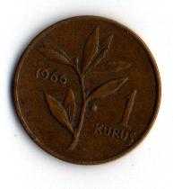 Tc. 1 Kuruş 1966 (Mp1232)