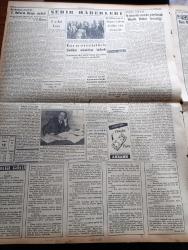 Yeni İstanbul Gazetesi - 12 Mayıs 1955 - Fatin Rüştü Zorlu Cuma Günü Birleşik Amerika'ya Gidiyor - Amerikan Başkanı Eisenhower - Mustafa Nermi - Şimdiki Kira Rejimi Bir Yıl Daha Meriyette Kalacak - Kıbrıs'ta Yeniden Tehlikeli İhtilal Havası Esmeğe Başladı - İki Başlı Çocuğun Bir Başı Kesildi - Belediye Seçimlerinin Tehiri Mecliste Sert Münakaşalara Sebep Oldu - Et ve Balık Kurumu - İstanbul Vali Ve Belediye Reisi Fahrettin Kerim Gökay - Rum Mehmetpaşa Camii - Sait Faik Abasıyanık'ın Hatırası Anıldı - Varşova Konferansında Dünkü İlk Toplantı - Dünyanın En Korkunç Hastalığı Sıtma - Saadet Bekçisi Yazan Zeliha Harun Yazı Dizisi - Kıbrıs Kara Bulutlar Altında Yazan Fikret Adil Yazı Dizisi - Son Yolların Cinsi Cazibe Kraliçesi Mamie Van Doren - Münir Süleyman Çapanoğlu - 19  Mayıs Bayramına Hazırlık -  Genç Piyanist Füruzan Saydam - Tokalon - Ankara'da Lig Maçları - Akdeniz Olimpiyatları -  Gripin - Nevrozin