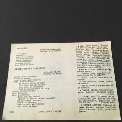 17 EKİM 1960 -TAKVİM YAPRAĞI-DOĞUM GÜNÜ HEDİYESİ-AJANS TÜRK-ŞİİRLİ VE SAATLİ TAKVİMİ,CAHİT KÜLEBİ,ORHAN VELİ KANIK,NEDRET GÜRCAN,YAŞAR KEMAL GÖĞCELİ,STEPHANE MALLARME,WILLIAM BLAKE ,FAL,FIKRA,CHOPİNİN ÖLÜMÜ 1849,GÜZEL SÖZ,YEMEK LİSTESİ