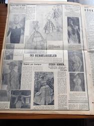 Yeni İstanbul Gazetesi - 15 Mayıs 1955 - Kruçev ve Bulganin Tito İle Görüşecekler - Mustafa Nermi - Demir Perde Askeri Paktı İmzalandı - İngiltere'de Seçim Hazırlıkları - Mütecaviz Bir İmam 7 Aya Mahkum Oldu - Sovyet Rusya İle Müzakere Ve Atlantik Paktı - Kemal Avan - İçme Suyu Fiyatına Zam Yapıldı - Profesör Doktor Burhaneddin Batıman - Hirami Ahmet Paşa Camii - Atatürk Heykeli 19 Mayıs'ta Açılıyor - Cannes Film Festivali - Saadet Bekçisi Yazan Zeliha Harun Yazı Dizisi - İstanbul Radyo Programı - Kıbrıs Kara Bulutlar Altında Yazan Fikret Adil Yazı Dizisi - Baydar Derler Pazar Konuşmaları - Hollywood'un Cazibe Kraliçesi Jane Russel- Moda - Hikaye Dükkana İsim Behice Yücedağ - Fenerbahçe Galatasaray Bugün Karşılaşıyorlar - Beşiktaş Vefa Karşılaşması - Çapamarka - Jawa Motosikletleri -Droja Briyantin