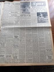 Yeni İstanbul Gazetesi - 6 Mayıs 1955 - Türk Yugoslav Resmi Görüşmeleri Başladı - Başbakan Adnan Menderes'in Mareşal Tito Ve Eşi İle Birlikte - 1955 56 Yılı Kok Kömür Tevziatı - Amerikalı Meşhur Rejisör Elia Kazan Dün Geldi - Lefkoşe'de Kanlı Bir Maç -  Kürtaj Yolu İle İşlenen Cinayetlerle Mücadele - Notre Dame De Sion Kız Lisesi'nin Çanakkale Abidesine Yardımı - İ.E.E.T İdaresi 200 Otobüs Alıyor - Kore Gazilerimize Madalyalar Verilecek - Lübnan Ve Arap Diyarı Yazan Halide Edip Yazı Dizisi- Saadet Bekçisi Yazan Zeliha Harun Yazı Dizisi - İzmir Radyosu Programı - Ünlü Yıldız Audrey Hepburn - Münir Süleyman Çapanoğlu - Çocuk Sayfası - Karagümrük İstanbul Amatör Şampiyonu Oldu - 1 Mili Dört Dakikanın Altında Koşan İlk Atlet Doktor Roger Bannister - İspanya'da 200.000 Kişilik Stadyum -  Avrupa Rekortmeni Macar İharoş - Galatasaray - Çapamarka
