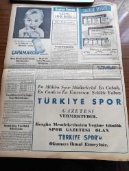 Yeni İstanbul Gazetesi - 6 Mayıs 1955 - Türk Yugoslav Resmi Görüşmeleri Başladı - Başbakan Adnan Menderes'in Mareşal Tito Ve Eşi İle Birlikte - 1955 56 Yılı Kok Kömür Tevziatı - Amerikalı Meşhur Rejisör Elia Kazan Dün Geldi - Lefkoşe'de Kanlı Bir Maç -  Kürtaj Yolu İle İşlenen Cinayetlerle Mücadele - Notre Dame De Sion Kız Lisesi'nin Çanakkale Abidesine Yardımı - İ.E.E.T İdaresi 200 Otobüs Alıyor - Kore Gazilerimize Madalyalar Verilecek - Lübnan Ve Arap Diyarı Yazan Halide Edip Yazı Dizisi- Saadet Bekçisi Yazan Zeliha Harun Yazı Dizisi - İzmir Radyosu Programı - Ünlü Yıldız Audrey Hepburn - Münir Süleyman Çapanoğlu - Çocuk Sayfası - Karagümrük İstanbul Amatör Şampiyonu Oldu - 1 Mili Dört Dakikanın Altında Koşan İlk Atlet Doktor Roger Bannister - İspanya'da 200.000 Kişilik Stadyum -  Avrupa Rekortmeni Macar İharoş - Galatasaray - Çapamarka
