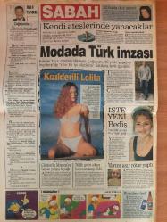 Sabah Gazetesi,19 Mart 1999,Türkiye, Duman, Lens, Erdoğan, Zara, Beşiktaş, Mustafa Denizli, Adamlar, Fenerbahçe, Moldova, Fatih Terim, Aziz Yıldırım, Aziz, Yusuf, Eren, Danimarka, İsviçre, Bero, Tayfun, AKP, Şili, Rusya, Galatasaray, Real Madrid, Şampiyonlar Ligi, Lyon, Ceza, Emre, Hagi, Emrah, Roda