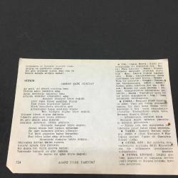 24 ARALIK 1960 -TAKVİM YAPRAĞI-DOĞUM GÜNÜ HEDİYESİ- AJANS TÜRK - ŞİİRLİ VE SAATLİ TAKVİMİ,ZİYA OSMAN SABA,SUAT SALİH ASRAL,ORHAN ŞAİK GÖKYAY,FAL,FIKRA,HZ İSANIN DOĞUMU,0000,VASKO DÖ GAMA NIN ÖLÜMÜ 1524,GÜZEL SÖZ,YEMEK LİSTESİ