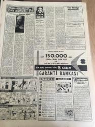 YENİ SABAH GAZETESİ 2 KASIM 1959 YIL :22 SAYI :7423---Meclis Bayar 'ın  nutku  ile açıldı  --Meclis de Reis Seçimi Büyük Sessizlik  İçinde Cereyan Etti ---Halide Pişkin  Dün Sabah  Vefat Etti --24 saatte  6 trafik  kazası 3 ölü ,4 yaralı  var --Sarıyer  CHP Kongresi Dün Yapıldı --Sinema :Atlas: Yalnızlar Rıhtımı , Ölüm Virajı ,Emek :Sırtımdaki  Maymun ,İnci :Bağrı Yanık  --Sel   yüzünden boşaltılan  nahiyenin   halkı sefil oldu --Fenerbahçe ,Ankara Gücü de farklı mağlup  etti  :5-1-- G.Birliği H.Tepe 'yi  2-1 yendi --İst.Spor :0 İzmir Spor :0 K. Yaka :2 Feriköy :0--Vefa  ,Şeker  -Hilal  Yenişemediler  :1-1--Batılılar  19 Aralıkta  Paris de toplanacaklar --