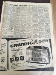 YENİ SABAH GAZETESİ 2 KASIM 1959 YIL :22 SAYI :7423---Meclis Bayar 'ın  nutku  ile açıldı  --Meclis de Reis Seçimi Büyük Sessizlik  İçinde Cereyan Etti ---Halide Pişkin  Dün Sabah  Vefat Etti --24 saatte  6 trafik  kazası 3 ölü ,4 yaralı  var --Sarıyer  CHP Kongresi Dün Yapıldı --Sinema :Atlas: Yalnızlar Rıhtımı , Ölüm Virajı ,Emek :Sırtımdaki  Maymun ,İnci :Bağrı Yanık  --Sel   yüzünden boşaltılan  nahiyenin   halkı sefil oldu --Fenerbahçe ,Ankara Gücü de farklı mağlup  etti  :5-1-- G.Birliği H.Tepe 'yi  2-1 yendi --İst.Spor :0 İzmir Spor :0 K. Yaka :2 Feriköy :0--Vefa  ,Şeker  -Hilal  Yenişemediler  :1-1--Batılılar  19 Aralıkta  Paris de toplanacaklar --