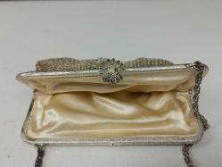 Antika 1900'ler Başları Osmanlı Dönem Örme Alpaka Bayan El Çantası