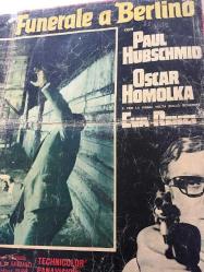 Cehennem dönüşü, ORİJİNAL İTALYANCA BEZ SİNEMA, Film AFİŞİ, (FUNERALE A BERLINO - Funeral in Berlin) 1966, BEZ FİLM AFİŞİ / POSTERİ - BÜYÜK BOY - ORİJİNAL - 67 X 47 cm EBADINDA - Original Turkish Big Size Movie Poster - Guy Hamilton,  Len Deighton, Evan Jones, Michael Caine, Paul Hubschmid, Oscar Homolka, Eva Renzi, Guy Doleman, Hugh Burden, Heinz Schubert, Wolfgang Völz, Thomas Holtzmann, Günter Meisner, Herbert Fux