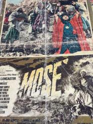 Hazreti Musa, (Moses the Lawgiver) 1974,  ORİJİNAL FİLM BEZ AFİŞİ / POSTERİ - BÜYÜK BOY - ORİJİNAL - 94 X 66 cm EBADINDA - Original Turkish Big Size Movie Poster - Burt Lancaster, Irene Papas, Aharon Ipalé, Yosef Shiloach, Marina Berti, Shmuel Rodensky, Mariangela Melato, Laurent Terzieff, Bill Lancaster, Jacques Herlin, Galia Kohn, Mario Ferrari, Simonetta Stefanelli