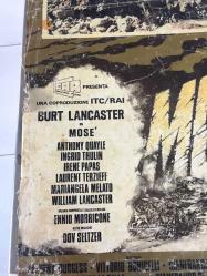 Hazreti Musa, (Moses the Lawgiver) 1974,  ORİJİNAL FİLM BEZ AFİŞİ / POSTERİ - BÜYÜK BOY - ORİJİNAL - 94 X 66 cm EBADINDA - Original Turkish Big Size Movie Poster - Burt Lancaster, Irene Papas, Aharon Ipalé, Yosef Shiloach, Marina Berti, Shmuel Rodensky, Mariangela Melato, Laurent Terzieff, Bill Lancaster, Jacques Herlin, Galia Kohn, Mario Ferrari, Simonetta Stefanelli