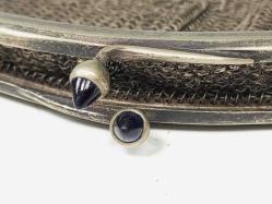 Antika 1800'ler Osmanlı Dönem El Örme Alpaka Bayan El Çantası