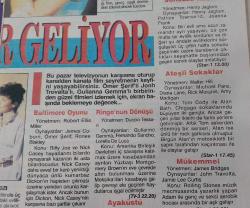 SABAH GAZETESİ-SABAH TV GUIDE DERGİSİ-TV GUIDE-DERGİ-EK-MODERN TV REHBER-26 EKİM-1 KASIM-1992-KAPAK-FOTOĞRAF-RÖPORTAJ-MÜJDAT GEZEN-BAYRAM'IN DÖNÜŞÜ-SUZIKI SWIFT-TÜRKAN ŞORAY-PERİHAN SAVAŞ-ŞEREF SÖZÜ-BİR GENÇ KIZIN ROMANI-EDİZ HUN-EKREM BORA-KÜÇÜK MÜCAHİT-SÜRTÜK-SEZERCİK-SEZER İNANOĞLU-ŞİKAGO SOKAKLARI-MİCHAEL PARE-JOHN TROVALTA-HIZLI MİLYONER-RİCHARD PRYOR-DİŞİ ÖRÜMCEK-SAMMİ DAVİS-HIZLI SOYGUN-BİLL MURRAY-GEEANA DAVİS