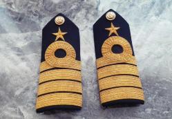 DENİZ KUVVETLERİ ASKERİ ALBAY APOLETİ - RÜTBE - ROZET - MADALYA C343