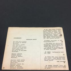 20 OCAK 1958 -TAKVİM YAPRAĞI-DOĞUM GÜNÜ HEDİYESİ-AJANS TÜRK-ŞİİRLİ VE SAATLİ TÜRKİYE TAKVİMİ,SUNULLAH ARISOY,FAL,FIKRA,DARULACEZENİN KURULUŞU,1895,GÜZEL SÖZ,YEMEK LİSTESİ