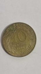 FRANSA 1982  10 CENTIMES