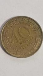 FRANSA 1972  10 CENTIMES