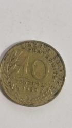 FRANSA 1990  10 CENTIMES
