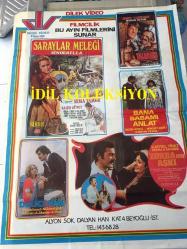 DİLEK VİDEO FİLMCİLİK, ORİJİNAL FİLM TANITIM AFİŞİ / POSTERİ - BÜYÜK BOY - ORİJİNAL - 68 X 50 cm EBADINDA - Original Turkish Big Size Movie Poster - SARAYLAR MELEĞİ, SİNDERELLA, SEMA TAMER, SALİH GÜNEY, HÜLYA TUĞLU / DELİCESİNE, ORÇUN SONAT, NÜKHET EGELİ / ZORBANIN AŞKI, KARTAL TİBET, FATMA KARANFİL / BANA BABAMI ANLAT, BEDRİ AYSELİ, NÜKHET EGELİ, HÜSEYİN PEYDA / YALVARIŞ, ÜMİT TOKCAN, BAHAR ÖZTAN, KAZIM KARTAL, İHSAN YÜCE, ZERRİN DOĞAN
