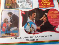 DİLEK VİDEO FİLMCİLİK, ORİJİNAL FİLM TANITIM AFİŞİ / POSTERİ - BÜYÜK BOY - ORİJİNAL - 68 X 50 cm EBADINDA - Original Turkish Big Size Movie Poster - SARAYLAR MELEĞİ, SİNDERELLA, SEMA TAMER, SALİH GÜNEY, HÜLYA TUĞLU / DELİCESİNE, ORÇUN SONAT, NÜKHET EGELİ / ZORBANIN AŞKI, KARTAL TİBET, FATMA KARANFİL / BANA BABAMI ANLAT, BEDRİ AYSELİ, NÜKHET EGELİ, HÜSEYİN PEYDA / YALVARIŞ, ÜMİT TOKCAN, BAHAR ÖZTAN, KAZIM KARTAL, İHSAN YÜCE, ZERRİN DOĞAN