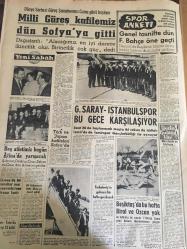 YENİ SABAH GAZETESİ   29 MAYIS 1963 YIL :26 SAYI :8695--İstanbul 'un  510 .  Fetih  Yıldönümünü Kutluyoruz ---Türk  petrolleri  için  Senato da genel görüşme açılacak --Yaralı Havacı  Albay Fehmi  Erol  Şehit Oldu---Zina Yapan Karısını  Öldürdü  ,Kanını İç ---Yaptığımızı  Gizliyoruz : Siyavuşgil ---Eşkiya avının  ilk  günü  dört  azılı  katil  yakalandı ---Almanya da çalışan  Türk  kızları  tehlikeli  ameliyatlarda  başarı sağlıyorlar :Göppingen  de  10 Türk  Hemşire ---Sinemalar : Atlas :Cinayet Var ,İnci :Hop dedik  Konak :Unutulmayan  Kahramanlar ,Lüks :Devletlerin İntikamı ,Lale :Kaldırım Melekleri , Rüya :Vampirin Sevgilisi ,Tiyatrolar : Küçük Tiyatro :Göç Komedi ,Oda : Kulaktan Kuşağa Meydan :Karaların Memedi ---1963 'te  İstanbul  da 580 milyonluk yatırım  yapılıyor --Dünya Serbest  Güreş  Şampiyonası  Cuma Günü Başlıyor  --Galatasaray  - İstanbul  Spor  Bu Gece Karşılaşıyor --Beş Atletizm  bugün  Atina da  yarışacak  ---