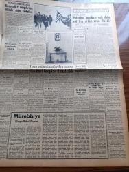 Yeni İstanbul Gazetesi - 3 Aralık 1952 -  Mürebbiye Yazan Hüseyin Rahmi Gürpınar Yazı Dizisi -Cumhurbaşkanı Celal Bayar Saat 16'da İstanbul'da - Malatya Hadisesi - Celal Bayar Selanik'te Ata'nın Evini Ziyaret Etti - İçişleri Bakanı Ethem Menderes - Kansere İlaç Bulma Yarışı - Milli Harp Akademisi Kuruluyor - NATO'nun Emrine Verilecek Askeri Kuvvetlerimiz - Büyük Kardeşim Atatürk Anlatan Makbule Atadan Yazı Dizisi - Denizlerin Efesi Gazi Umur Paşa Yazan Tevfik İnci Yazı Dizisi - Ahmet Emin Yalman'a Yapılan Suikast - Mecidiyeköy'le İstinye Arasında İkinci Yol - Namık Kemal'i Anma Töreni - Yunan Milli Tiyatrosunun Muvaffakiyeti - Nureddin Ahmet İlsevey - 1001 Gece Masalları Sihirli Kandil Çeviren Reşad Nuri Darago Yazı Dizisi - Turistler Ve Topkapı Sarayı - Memleket Ve Dünya Borsa Ve Piyasaları - Çapamarka - Puro Tuvalet Sabunları - Gripin - Demag Cereskalleri - Minerva Dikiş Makinesi
