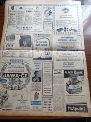 Yeni İstanbul Gazetesi - 26 Kasım 1952 - Mustafa Nermi - Malatya Suikastında Yeni Bir Safha - Savcılığa Teslim Olan Şerif Dursun Ahmet Emin Yalman'ı Hüseyin Üzmez Vurdu Dedi - Nakşibendi Tarikatı - Amerikan Başkanı Eisenhower Kabinesini Tamamladı - Cumhurbaşkanı Celal Bayar Yunanistan'a Giderken Başbakan Adnan Menderes'e Veda Ediyor - Edirne'nin Kurtuluşu - Büyük Kardeşim Atatürk Anlatan Makbule Atadan Yazı Dizisi - Denizlerin Efesi Gazi Umur Paşa Yazan Tevfik İnci Yazı Dizisi - Kunuri Savaşı'nın Yıldönümü Yarın Kutlanacak - Süleyman Çelebi Türbesi Açılıyor - 1001 Gece Masalları Sihirli Kandil Çeviren Reşad Nuri Darago Yazı Dizisi - Et Ve Balık Kurumu Hakkında - Maraz Yaratan Filmler - Vivian Leigh Rüzgar Gibi Geçti Filminde Leslie Howard'la Beraber - Sümerbank - Krem Pertev - Berec Pil ve Batarya - Jawa Motosikletleri - Luxor Radyo - Ronson Dünyanın En Mükemmel Çakmağı - Parker Quink Mürekkebi