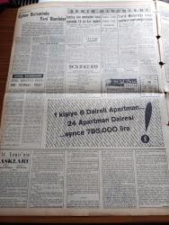 Yeni İstanbul Gazetesi - 26 Ekim 1958 - Ticaret Vekili Hayreddin Erkmen Dün İzmir'de Mühim Açıklamalarda Bulundu - Akhisar'ın Selendi Köyünde Jandarma Karakoluna Tecavüz Ettiler - 51 Kardinal Yeni Papa'yı Seçmek İçin Dün Toplandı - Nobel'i Kazanan Rus Romancısı Boris Pasternak İle İlk Mülakat - İsmet İnönü Ani Olarak Ankara'ya Döndü - Diyanet İşleri Başkanı Eyüp Sabri Hayırlıoğlu 10 Gazeteyi Dava Etti - 14. Louis'in Aşkları Yazan Louis Bertrand Yazı Dizisi - Kahta'da Hafif Petrol Bulundu - 80 Yaşındaki Romancı Henry Bordeaux 70. Romanını Neşrediyor - Üçüncü Dünya Harbi Çoktan Başladı - Elmasların Esrarı Resimli Romanı- Monaco Sarayının Üzüntülü Prensesi Madam Caroline - Küçük Hikaye Berberler Yazan Cevad Tevfik Enson - Türkiye Belçika Milli Futbol Karşılaması Bugün 16 da Heysel Stadında Oynanıyor - Galatasaray Beşiktaş Maçı - Hilmi Kiremitçi - Ver Leftere Yazsın Deftere