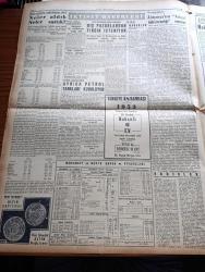 Yeni İstanbul Gazetesi - 13 Aralık 1953 - CHP'nin Malları Tasarısı Yarın Mecliste Görüşülecek - Eisenhower'in Teşebbüsüne Moskova'nın İlk Cevabı - Renkli Atatürk Filmi - Adnan Menderes De Amerika'ya Gidecek - Altın Borcumuz 153 Milyon Liraya Çıktı - Asteğmenler Kore Yolunda - Sedat Simavi Bugün Törenle Toprağa Veriliyor - Hikmet Bayur Ve Arif Hikmet Pamukoğlu Millet Partisini İtham Ettiler - İsmet İnönü - Galatasaray Beyoğluspor'u 7 1 Yendi - Operatör Doktor Cavit Göncer - Gıyas Akdeniz - Süveyş Tahliye Edilirse İsrail'in İstiklali Tehlikeye Girecek - Fenerbahçe Beykoz Amatör Maçı - Baydar Derler - Solist Ergican Saydam- Taklit Kürk Modası - Kısa Moda Haberleri - Lemania Saat - Arı Pirinç Unu - Rally Traş Makinası - Krem Pertev - Minerva Dikiş Makinesi