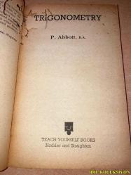 TRİGONOMETRY - P. ABBOTT - TEACH YOURSELF BOOKS - Hodder & Stoughton - İNGİLİZCE KİTAP (TRİGONOMETRİ) HAFİF YIPRANMA VE YIRTILMALARI MEVCUT