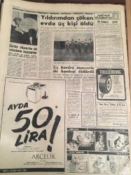 YENİ SABAH GAZETESİ 18 MAYIS 1963 YIL :27 SAYI :8684---Asma köprü çok pahalı çıkmazmış --İnönü dün de Rejim tehlikede değil dedi --Karabük 'te 3 bayan  memur işten ayrıldı --Çıplak dolaşan adamı  63 kişi şikayet etti --Alpiskender  ile Suat Seren AP 'den  ihraç  olunuyor --7 Havacı  emekliye ayrıldı --Hırçın  bir  şark dansözü  :Kezban --De Gaulle  Sistemi  :Siyavuşgil --Yıldırımdan  çöken evde üç kişi  öldü --Bu Modern  Çamaşır Makinesi Ayda 50 lira: Arçelik --Sinemalar: Atlas :Katil Serbest ,İnci :Leyla ve Mecnun Gibi ,Konak :Elmas Kaçakçıları ,Lale : Kaldırım Melekleri  ,Rüya: Korkunç Çığlık ,Site :Vahşi Gençlik ---Galatasaray  Alsancak da İzmir  spor  karşısında --Futbolcu  ve kulüpler  transfer  ücretlerinden vergi ödemeyecekler --Feriköy ,B.Spor la  yenişemedi :1-1-- Con Kemal vefat etti --Pele 'siz  Brezilya takımına  B, Milli  kadro  deniliyor --