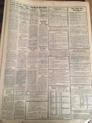 YENİ SABAH GAZETESİ 18 MAYIS 1963 YIL :27 SAYI :8684---Asma köprü çok pahalı çıkmazmış --İnönü dün de Rejim tehlikede değil dedi --Karabük 'te 3 bayan  memur işten ayrıldı --Çıplak dolaşan adamı  63 kişi şikayet etti --Alpiskender  ile Suat Seren AP 'den  ihraç  olunuyor --7 Havacı  emekliye ayrıldı --Hırçın  bir  şark dansözü  :Kezban --De Gaulle  Sistemi  :Siyavuşgil --Yıldırımdan  çöken evde üç kişi  öldü --Bu Modern  Çamaşır Makinesi Ayda 50 lira: Arçelik --Sinemalar: Atlas :Katil Serbest ,İnci :Leyla ve Mecnun Gibi ,Konak :Elmas Kaçakçıları ,Lale : Kaldırım Melekleri  ,Rüya: Korkunç Çığlık ,Site :Vahşi Gençlik ---Galatasaray  Alsancak da İzmir  spor  karşısında --Futbolcu  ve kulüpler  transfer  ücretlerinden vergi ödemeyecekler --Feriköy ,B.Spor la  yenişemedi :1-1-- Con Kemal vefat etti --Pele 'siz  Brezilya takımına  B, Milli  kadro  deniliyor --