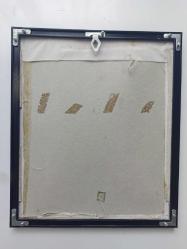 Noel Şirin Baba Figürlü El Boyama Resimli Çerçeve