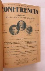 CONFERENCIA, Journal De L'universite Des Annales, 1932, Sayı: 13, 1937, Sayı: 2-12, 22, 23