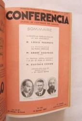 CONFERENCIA, Journal De L'universite Des Annales, 1932, Sayı: 13, 1937, Sayı: 2-12, 22, 23