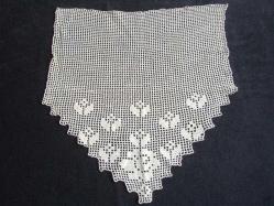 N-21 - DANTEL - PERDE UCU - 41X46 CM - RENK LİMON SARISI