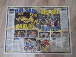 14 MAYIS 2007 FOTOMAÇ GAZETESİ ŞAMPIYON FENERBAHÇE POSTERLİ ALEX DE SOUZA , ZİCO ,TUNCAY ŞANLI AZİZ YILDIRIM , BEŞİKTAŞ GALATASARAY TRABZONSPOR