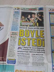 14 MAYIS 2007 FOTOMAÇ GAZETESİ ŞAMPIYON FENERBAHÇE POSTERLİ ALEX DE SOUZA , ZİCO ,TUNCAY ŞANLI AZİZ YILDIRIM , BEŞİKTAŞ GALATASARAY TRABZONSPOR